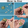 8Pcs Alloy Brooch Convert Pendant Hooks FIND-SC0019-06B-G-7