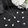 10Pcs Rack Plating Brass Pendants KK-BBC0025-53-4