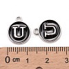 Platinum Plated Alloy Charms LS-ENAM-S118-02U-P-3