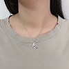 925 Sterling Silver Pendant Necklaces NJEW-BB50554-2