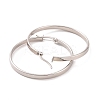Tarnish Resistant 201 Stainless Steel Big Hoop Earrings with 304 Stainless Steel Pins for Women EJEW-E146-07P-B-2