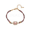 Brass Pave Cubic Zirconia Link Bracelets FS-WG0CA3D-03-1