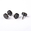 Flat Round 304 Stainless Steel Barbell Cartilage Earrings EJEW-L164-05B-1