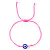 Glass Evil Eye Bead Braided Bracelets SG7290-8-1