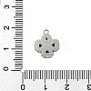 304 Stainless Steel Rhinestone Pendants STAS-E547-06D-P-3