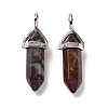 Natural Dragon Blood Pointed Pendants X-G-K329-48P-2