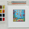 PVC Sakura Stamp DIY-WH0486-042-5