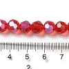 Electroplate Transparent Glass Beads Strands EGLA-A035-T8mm-L01-4
