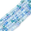 Gradient Color Electroplate Glass Bead Strands X1-GLAA-E042-05A-1