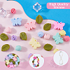 24Pcs 3 Styles Food Grade Eco-Friendly Silicone Focal Beads with Round Nylon Thread SIL-SP0001-12-6