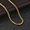 304 Stainless Steel Rope Chain Necklaces for Women LS-NJEW-Q026-02G-3