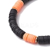 Handmade Polymer Clay Beaded Bracelets BJEW-JB10702-3