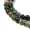 Natural Indian Agate Gemstone Bead Strands G-R201-4mm-2