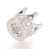 Brass Micro Pave Cubic Zirconia Beads LS-ZIRC-G166-39P-2