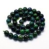 Natural Chrysocolla and Lapis Lazuli Beads Strands G-I199-37-12mm-2