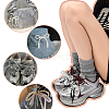 2 Pairs 2 Styles Bowknot Resin Beaded Shoes Charms FIND-FG0004-23-6