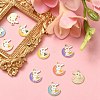 10Pcs 5 Colors Alloy Enamel Pendants ENAM-YW0002-72-5