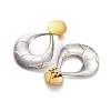 304 Stainless Steel Dangle Stud Earrings EJEW-K296-02GP-06-3