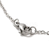 201 Stainless Steel Pendnat Necklace with Cable Chains NJEW-E102-01P-04-3