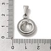 304 Stainless Steel Pendants STAS-B053-27P-3