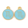 Alloy Enamel Pendants ENAM-S124-01B-16L-1