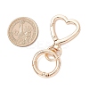 Zinc Alloy Heart Swivel Hook Clasps KEYC-JKC01441-3