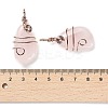 Natural Rose Quartz Pendants G-F763-03RG-05-3