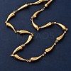 304 Stainless Steel Link Chain Necklaces for Women LS-NJEW-G178-01G-01-2
