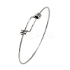 Tarnish Resistant Adjustable 304 Stainless Steel Expandable Bangle Making LS-STAS-D071-1