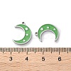 304 Stainless Steel Enamel Pendants STAS-M102-21P-06-3