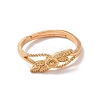 Brass Flower of Life Adjustable Ring for Women RJEW-P034-02G-2