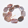 Natural Agate Beads Strands G-G745-02-2
