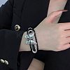 Butterfly Alloy PU Imitation Leather Cord Braided Bracelets FS-WG2E2BB-02-2