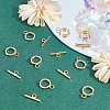 Brass Toggle Clasps KK-BBC0001-97-4