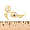 Real 18K Gold Plated Rack Plating Brass Micro Pave Cubic Zirconia Pendants KK-R153-13B-G-3