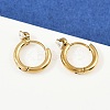 304 Stainless Steel Ring with Heart Hoop Earrings EJEW-K268-37G-1