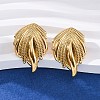304 Stainless Steel Stud Earrings for Women LS-EJEW-F357-05G-1