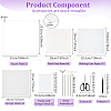Square Transparent Acrylic Flower Press Plates DIY-BC0012-68-2