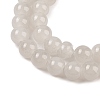 Baking Paint Imitation Jade Glass Round Bead Strands LS-DGLA-XCP0001-17-3