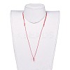Adjustable Korean Waxed Polyester Cord Necklace Making AJEW-JB00493-04-4