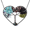 Natural Mixed Gemstone Big Pendants G-T133-R07C-3