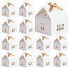 House Shaped Kraft Paper Folding Gift Box with Hollow Window and Ribbon AJEW-WH0166-88B-1