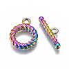 Ion Plating(IP) 304 Stainless Steel Toggle Clasps LS-STAS-F241-08-M-2