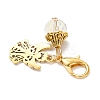 3Pcs Tibetan Style Alloy Angel Pendant Decorations HJEW-JM03837-6