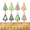 16Pcs 8 Colors Christmas Theme Rack Plating Alloy Pendants FIND-FS0002-98-5