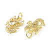 Brass Micro Pave Cubic Zirconia Pendants KK-H527-22G-2