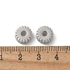 Brass Micro Pave Cubic Zirconia Daisy Spacer Beads KK-U052-32P-NF-2