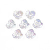 Transparent Acrylic Bead Caps TACR-Q273-04-1