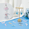36Pcs 6 Colors Transparent Acrylic Round Beads MACR-SC0001-47-4