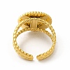 Ion Plating(IP) 304 Stainless Steel Sun Open Cuff Ring Settings RJEW-B027-24G-3